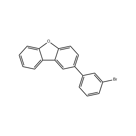 2-(3-bromophenyl)dibenzofuran CAS 1084334-27-9